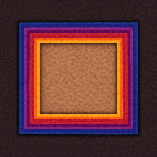 As que sea una alfombra, deja el centro vasio , pixelart