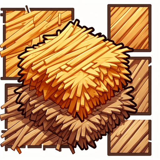 cartoo brown straw lines.
Single Game Texture.  In-Game asset.  2d.  Blank background.  High contrast.  No shadows