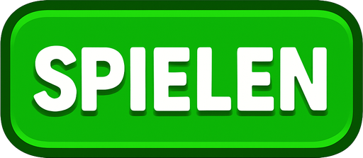 SPIELEN GREEN BUTTON.
In-Game asset.  2d.  High contrast.  No shadows