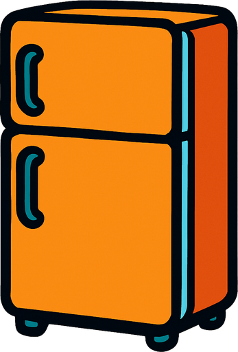 Frigo.
In-Game asset.  2d.  High contrast.  No shadows