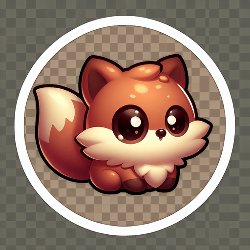 Pokemon Eevee icon, profile image, png transparent background round circle.
Single Game Texture. In-Game asset. 2d. Blank background. High contrast. No shadows.