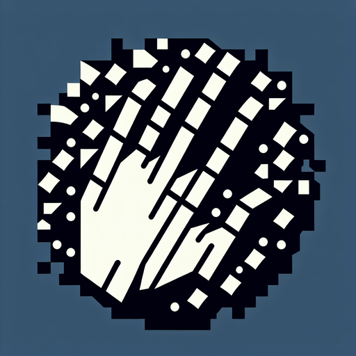 hand.
Single Game Texture. In-Game asset. 2d. Blank background. High contrast. No shadows.