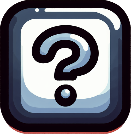 a speech bubbly with a question mark, cartoon Single Game Texture. In-Game asset. 2d. Blank background. High contrast. No shadows.