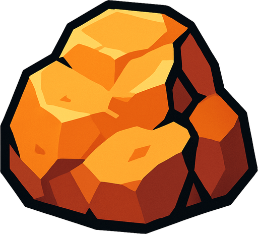 rock.
In-Game asset.  2d.  High contrast.  No shadows