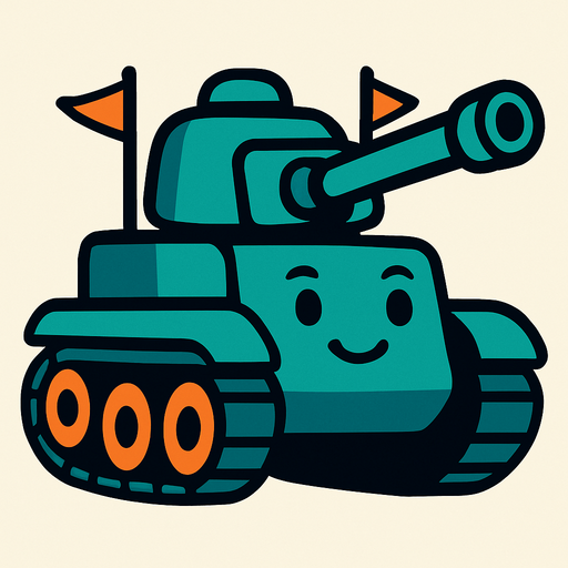 friend tank.
In-Game asset.  2d.  High contrast.  No shadows
