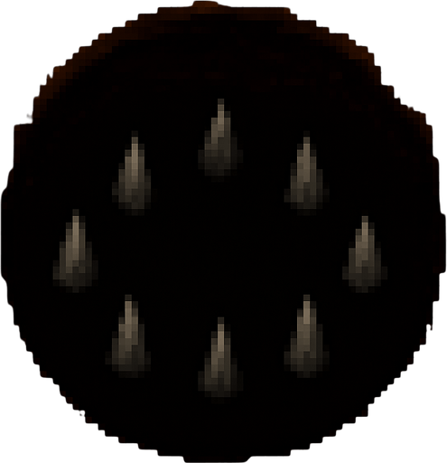 make it just an round hole with spikes in it seen from above