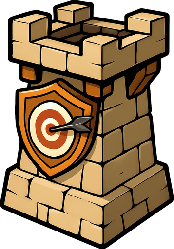 archerTower.
In-Game asset.  2d.  High contrast.  No shadows