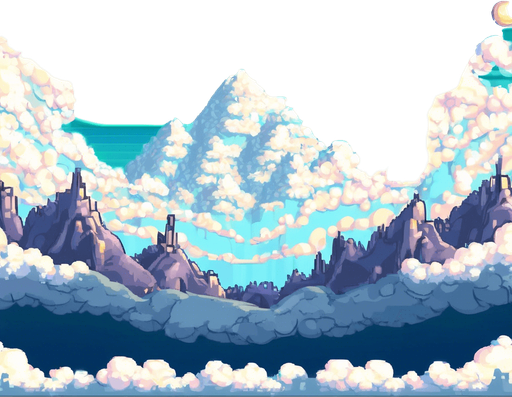 Transform this into a bubble booble level from the arcade game of the 90s