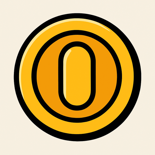 coin.
In-Game asset.  2d.  High contrast.  No shadows