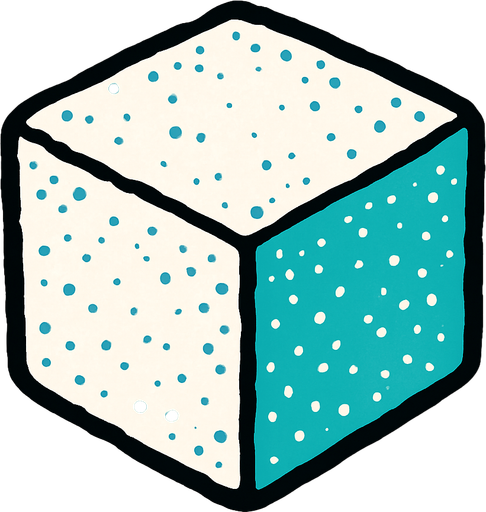 sugar cube.
In-Game asset.  2d.  High contrast.  No shadows