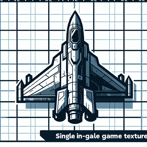 fighter jet.
Single Game Texture. In-Game asset. 2d. Blank background. High contrast. No shadows.