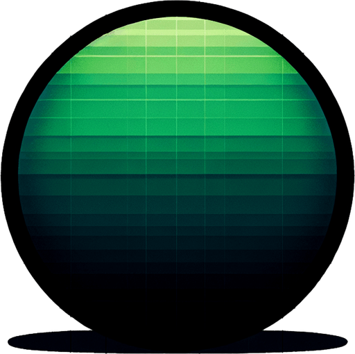 Gradient from black to green
Single Game Texture. In-Game asset. 2d. Blank background. High contrast. No shadows.
