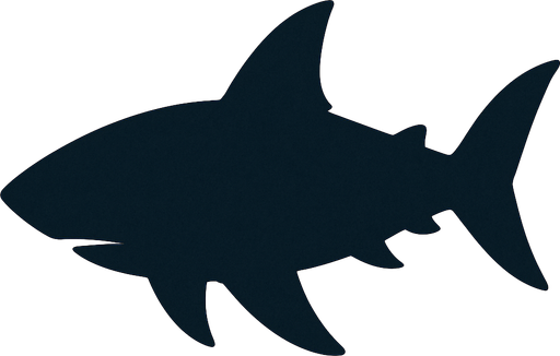 shark shadow 2d.
In-Game asset.  2d.  High contrast.  No shadows