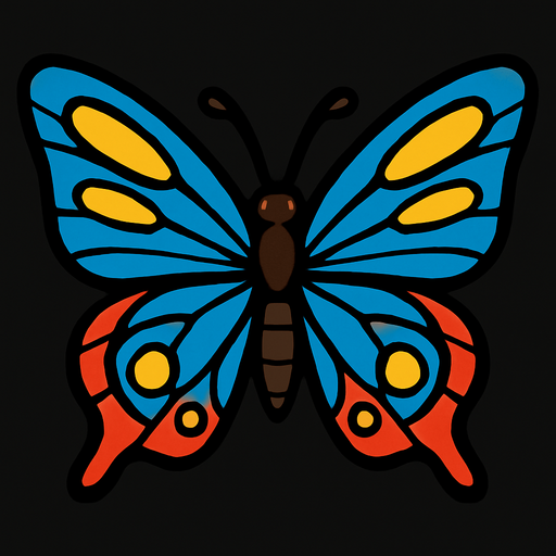 make a butterfly.
In-Game asset.  High contrast.  No shadows