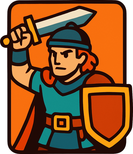 2d card game player hero asset.
In-Game asset.  2d.  High contrast.  No shadows