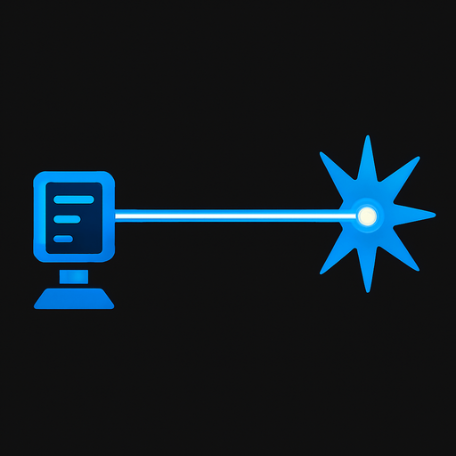 Blue laser light 2d game.
In-Game asset.  2d.  High contrast.  No shadows