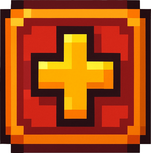 Pixelart power up item.
In-Game asset.  2d.  High contrast.  No shadows