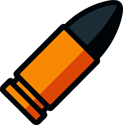 Bala.
In-Game asset.  2d.  High contrast.  No shadows