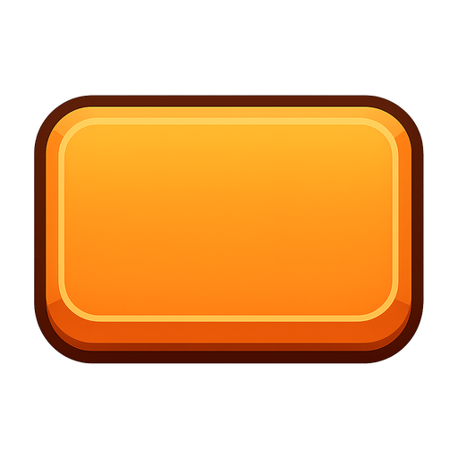 içinde yazı olmayan fakat içi dolu olan buton tasarımı. No background. Transparent background. Blank background. No shadows. 2d. In-Game asset. flat