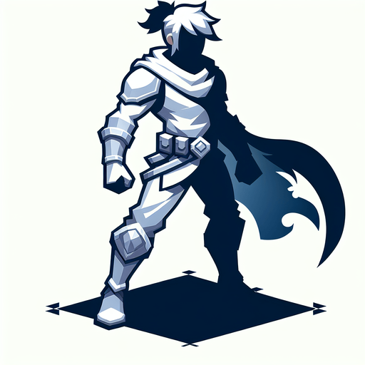 hero.
Single Game Texture.  In-Game asset.  2d.  Blank background.  High contrast.  No shadows