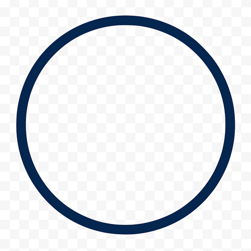 circle shape, empty inside, transparent , stroke is navy blue..
In-Game asset.  2d.  High contrast.  No shadows