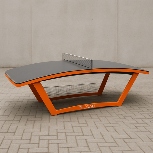 Photorealistic TEQBALL table from side-view