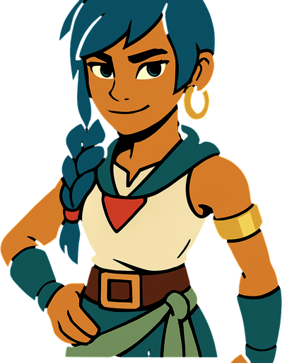 Kaya.
In-Game asset.  2d.  High contrast.  No shadows