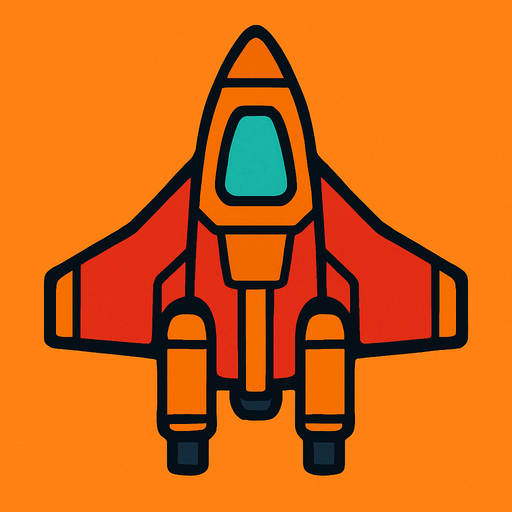 Nave espacial 2d, mirada cenital.
In-Game asset.  2d.  High contrast.  No shadows