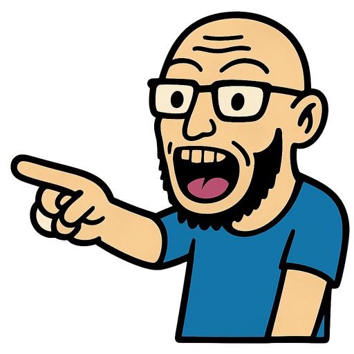 pointing soyjak meme.
In-Game asset.  2d.  High contrast.  No shadows