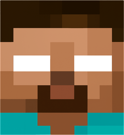 herobrine_head.
In-Game asset.  2d.  High contrast.  No shadows