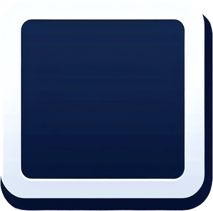 navy blue square. very thin white border..
Single Game Texture. In-Game asset. 2d. Blank background. High contrast. No shadows.