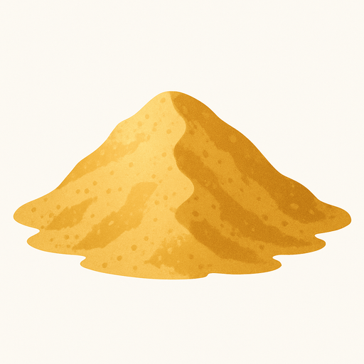 Montículo de arena realista 2D.
In-Game asset.  2d.  High contrast.  No shadows