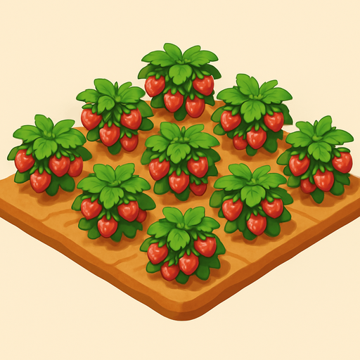 Una plantación de frutas rojas.
In-Game asset.  No shadows