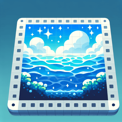 Watery background. 10x10
Game Texture. In-Game asset. 2d. Blank background. High contrast. No shadows.