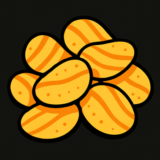 chips.
In-Game asset.  2d.  High contrast.  No shadows