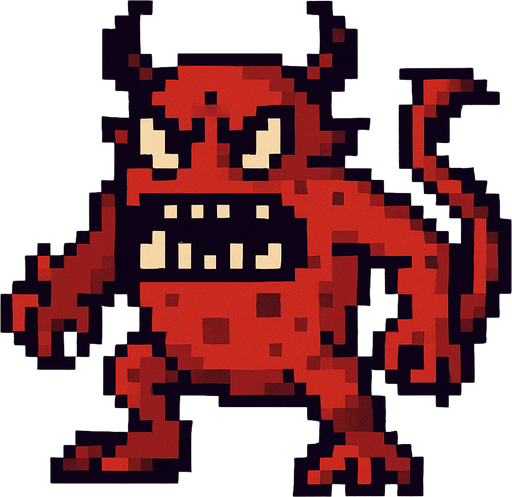 Retro pixel style from arcade