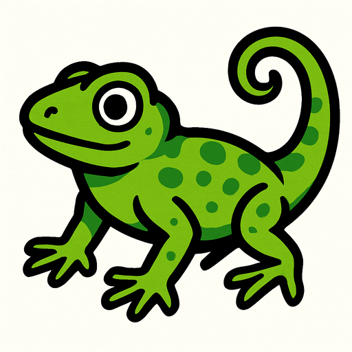 Lizard.
In-Game asset.  2d.  High contrast.  No shadows