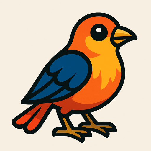 bird.
In-Game asset.  2d.  High contrast.  No shadows