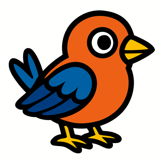 Bird.
In-Game asset.  2d.  High contrast.  No shadows
