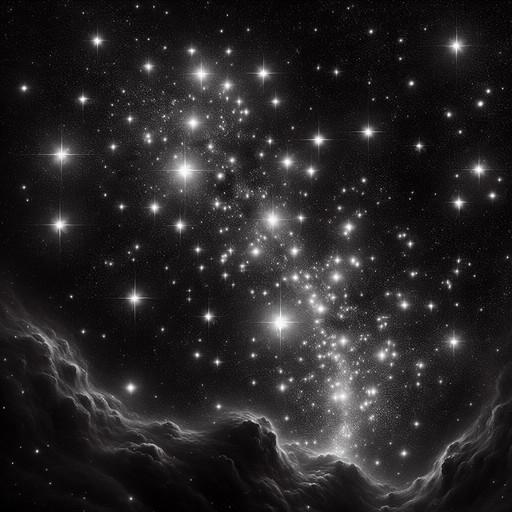 a few Stars in a dark night sky.
almost black