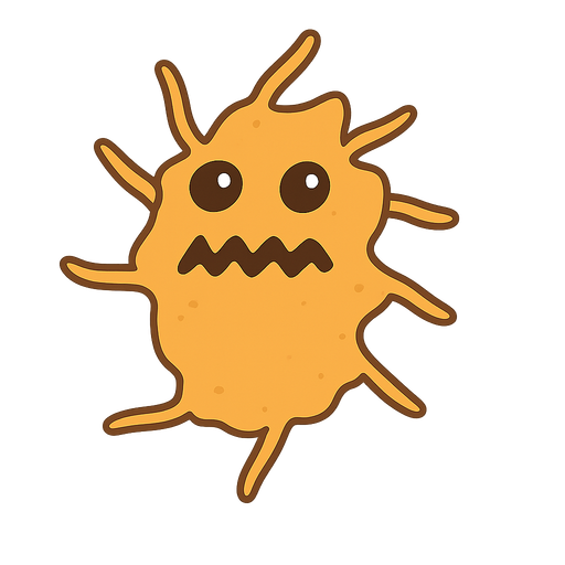 amip. No background. Transparent background. Blank background. No shadows. 2d. In-Game asset. flat