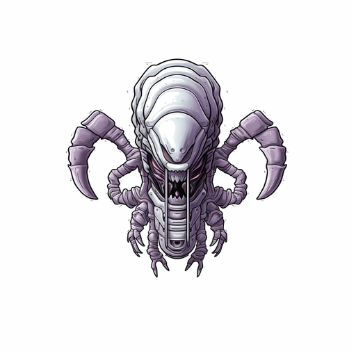 Alien enemy, adopted to space, flying down
Game Texture. In-Game asset. 2d. Pixelart. White background. Blank background. Low detail. High contrast.
