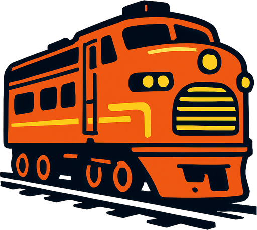 Train.
In-Game asset.  2d.  High contrast.  No shadows