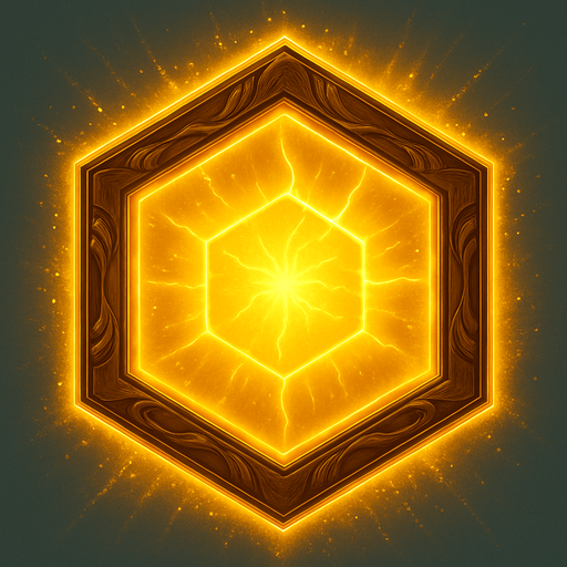 A version of this frame that symbolizes that this button has boosted / improved power