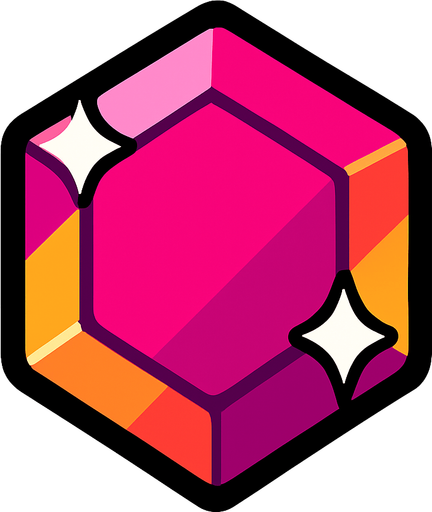 Gema.
In-Game asset.  2d.  High contrast.  No shadows