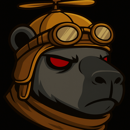 Ponle un gorro helicoptero dorado, no le quites las gafas.