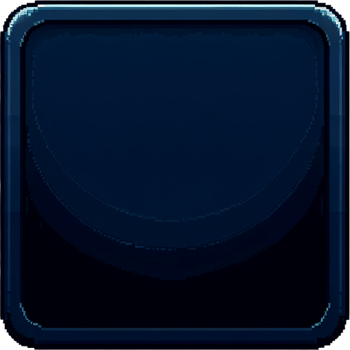 A dark blue rectangle background with rounded edges to place text on top of for a menu..
Single Game Texture. In-Game asset. 2d. Blank background. High contrast. No shadows.