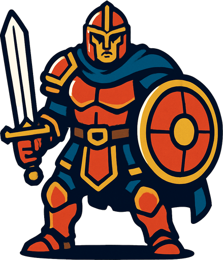 Savaşçı.
In-Game asset.  2d.  High contrast.  No shadows