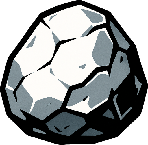 TAŞ.
In-Game asset.  2d.  High contrast.  No shadows