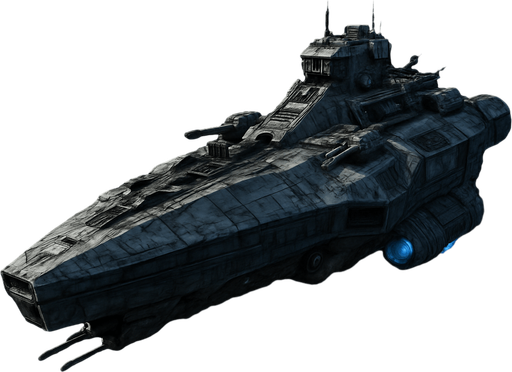 Uzay savaş gemisi - Gerçekçi - Yazısız.
In-Game asset.  High contrast.  No shadows